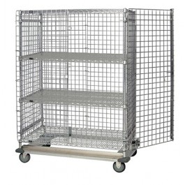 MD2460-70SEC-2 Chrome Dolly Base Security Cart
