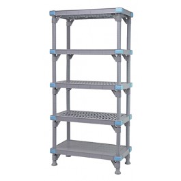 Millenia 86" 4 Vented 1 Solid Shelving Mixed Unit - QP242486V4S1