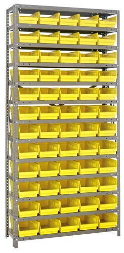 Quantum Steel Shelving System with 27 Red Bins 1875-210RD