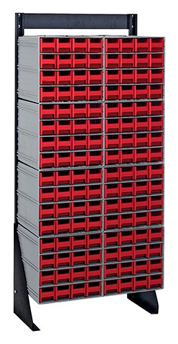 Quantum Storage Systems MSU-533RD Bin Shelving,Solid,42X18,15 Bins,Red G3496249