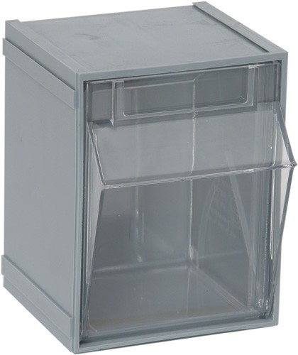 Tip Out Bin, Gray ,Quantum Storage Systems, QTB301GY