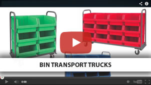 Large Mobile Storage Bins Parts Containers Transport Cart Quantum  MTT-3078-743