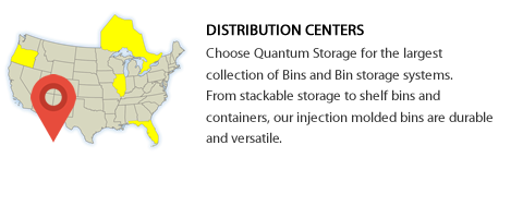 Quantum Storage - Plastic Hopper Stacking Bin: Blue - 91826107